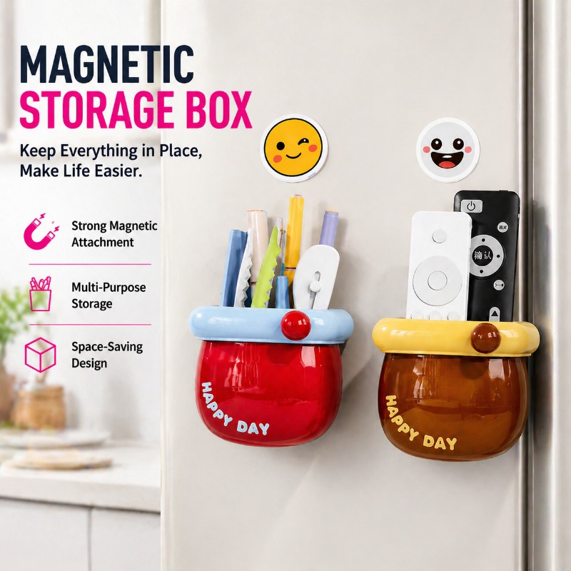 Pen Cup Magnetic - Scatola portaoggetti magnetica, organizer per la