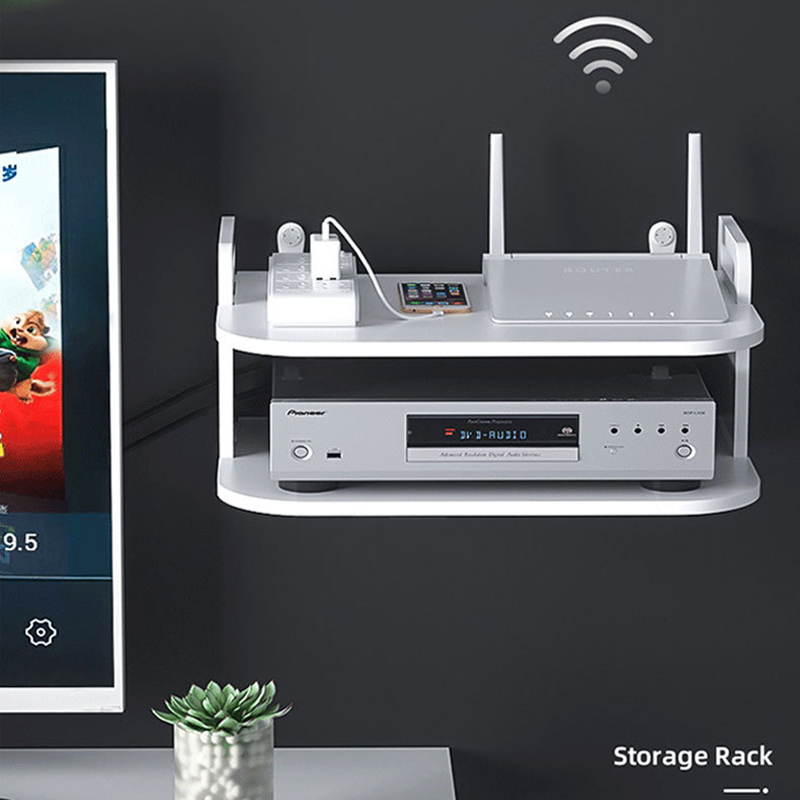 Desk Setup Shelves - Mensola Organizzatrice per Cavi Router da