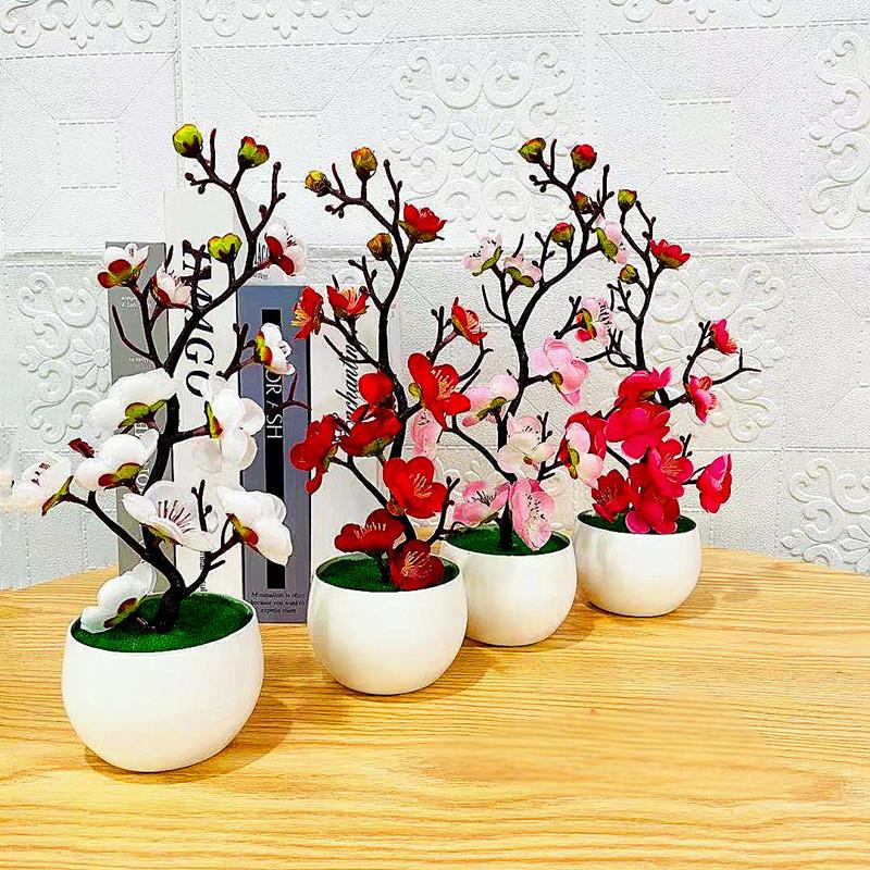 Desk Setup Plant - Simulazione Prugna Vaso di fiori Pianta