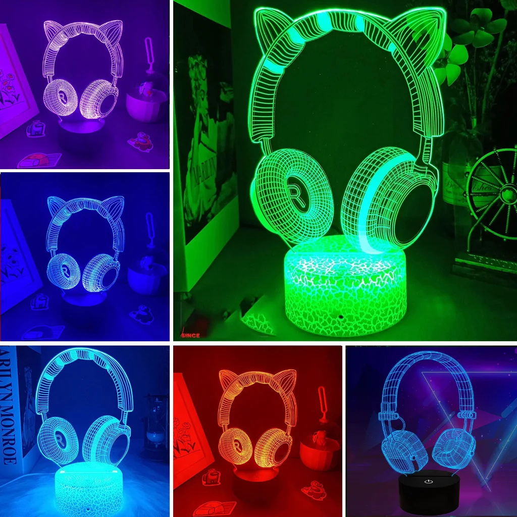 Desk Setup Headphones - Nuove cuffie 3D Illusion Night Light