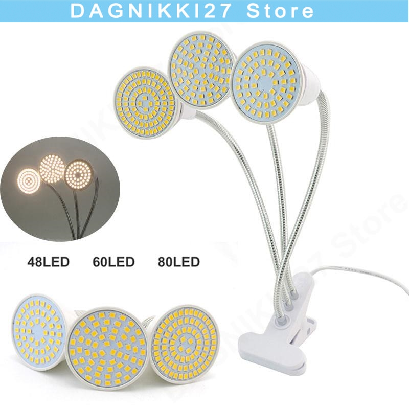 Desk Setup Plant - 80LED 3 Testa Spettro Completo Luce