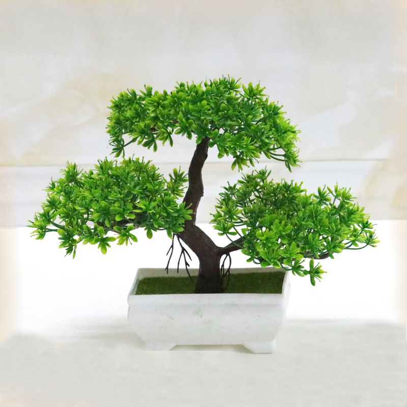 Desk Setup Plant - Pianta finta bionica in plastica bonsai