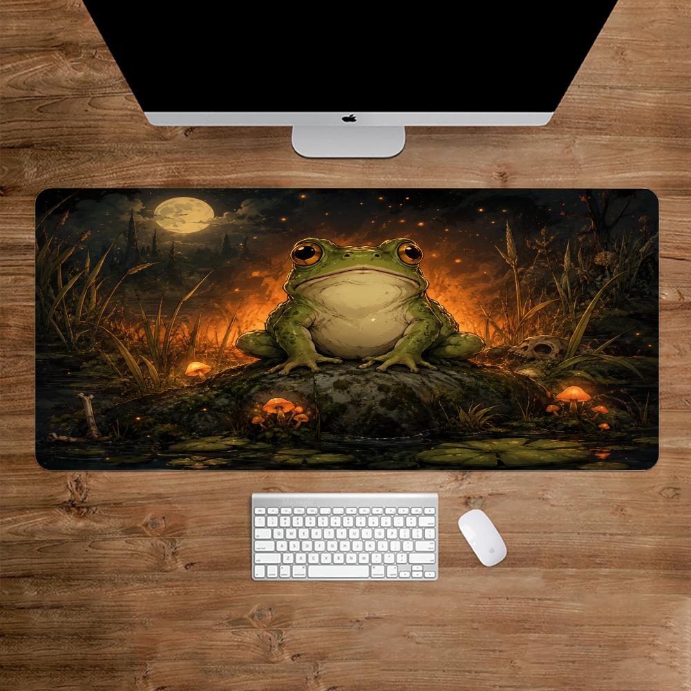 Desk Setup Gaming And Work - Tappetino per mouse Enchanted Frog, accessori