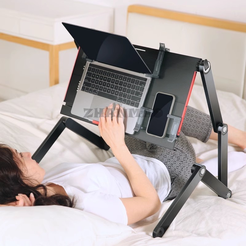 Desk Setup Notebook - Sdraiato a letto piatto, scrivania per