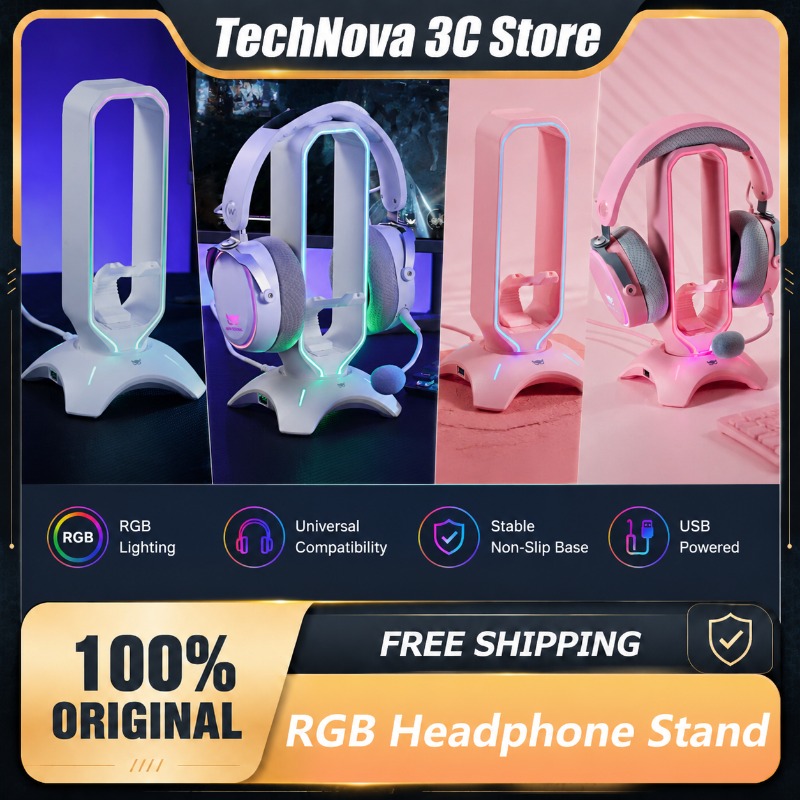 Desk Setup Headphones - Supporto per Cuffie RGB Waizowl con