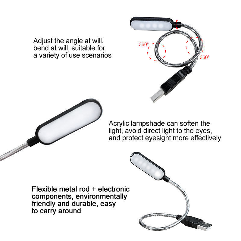 Mini lampada da libro a 4 LED  - Desk Setup Notebook recensione e prezzo