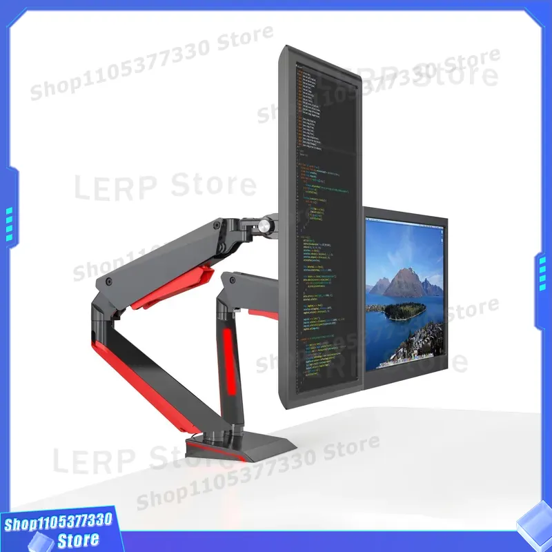 Supporto da Scrivania in Allum - Dual Monitor Desk Setup recensione e prezzo