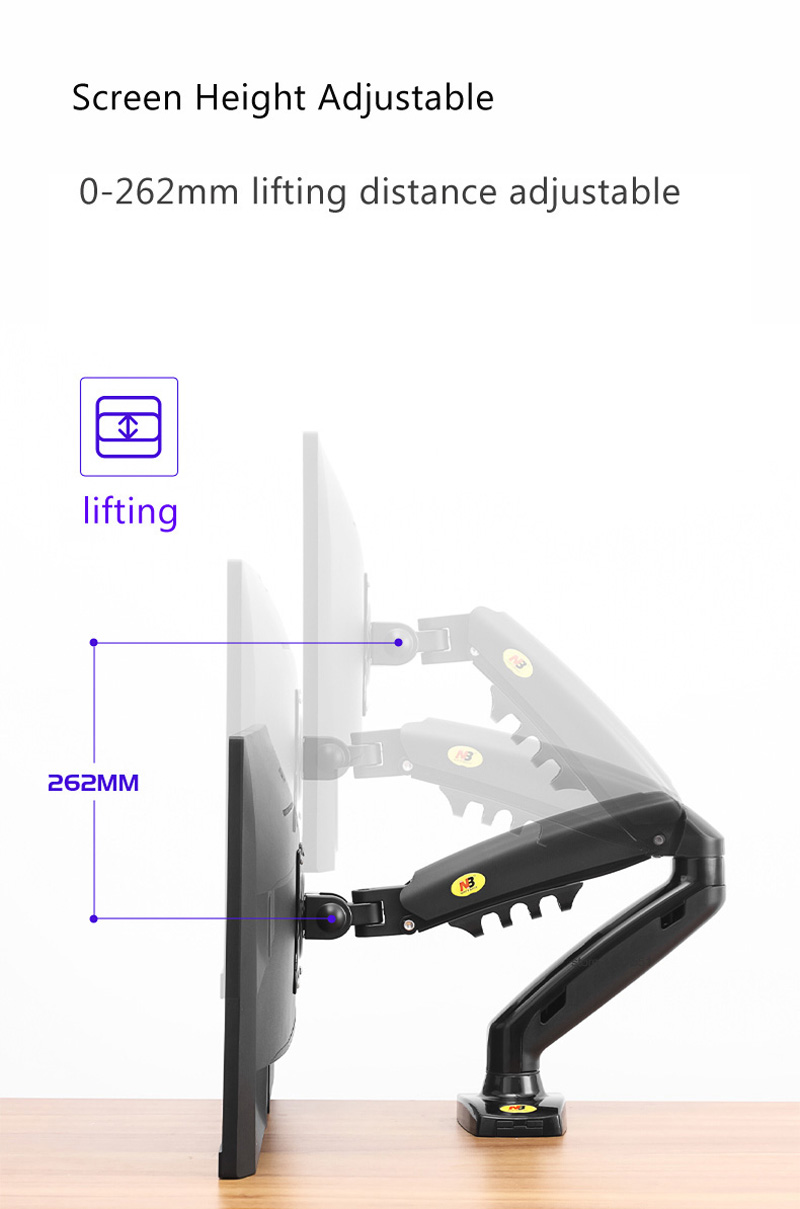 NUOVO NB F80 Supporto per Moni - Dual Monitor Desk Setup recensione e prezzo