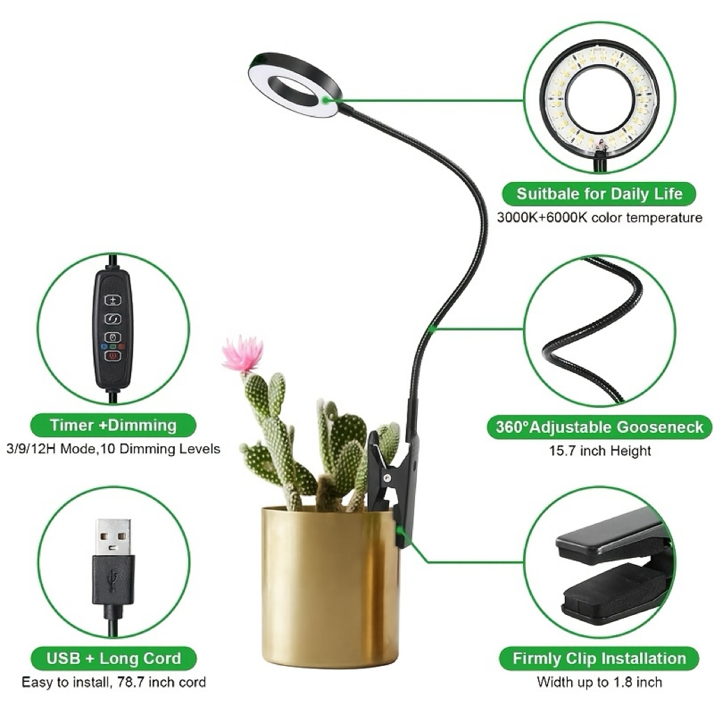Lampada LED 2-in-1 per Coltiva - Desk Setup Plant recensione e prezzo