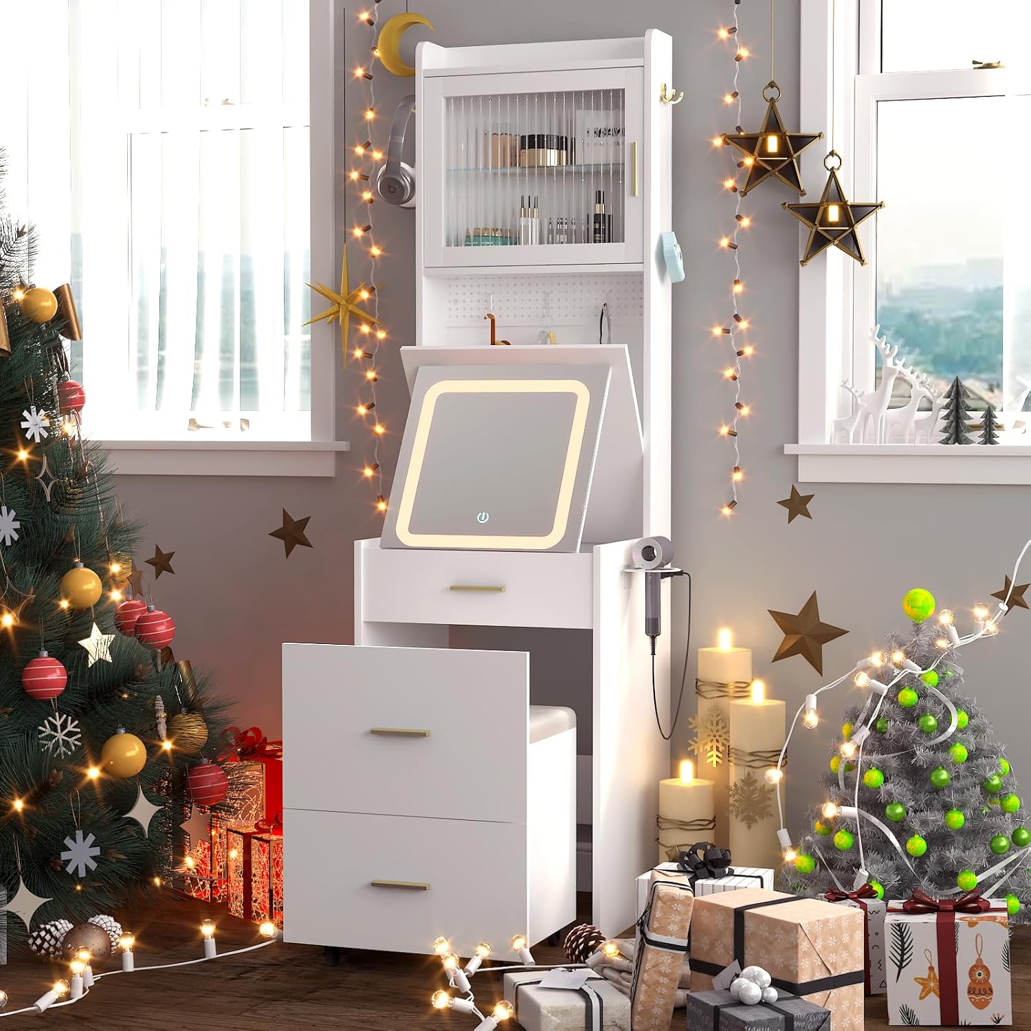 Vanity Desk 3 in 1 con pannell - Desk Setup Charging Station recensione e prezzo