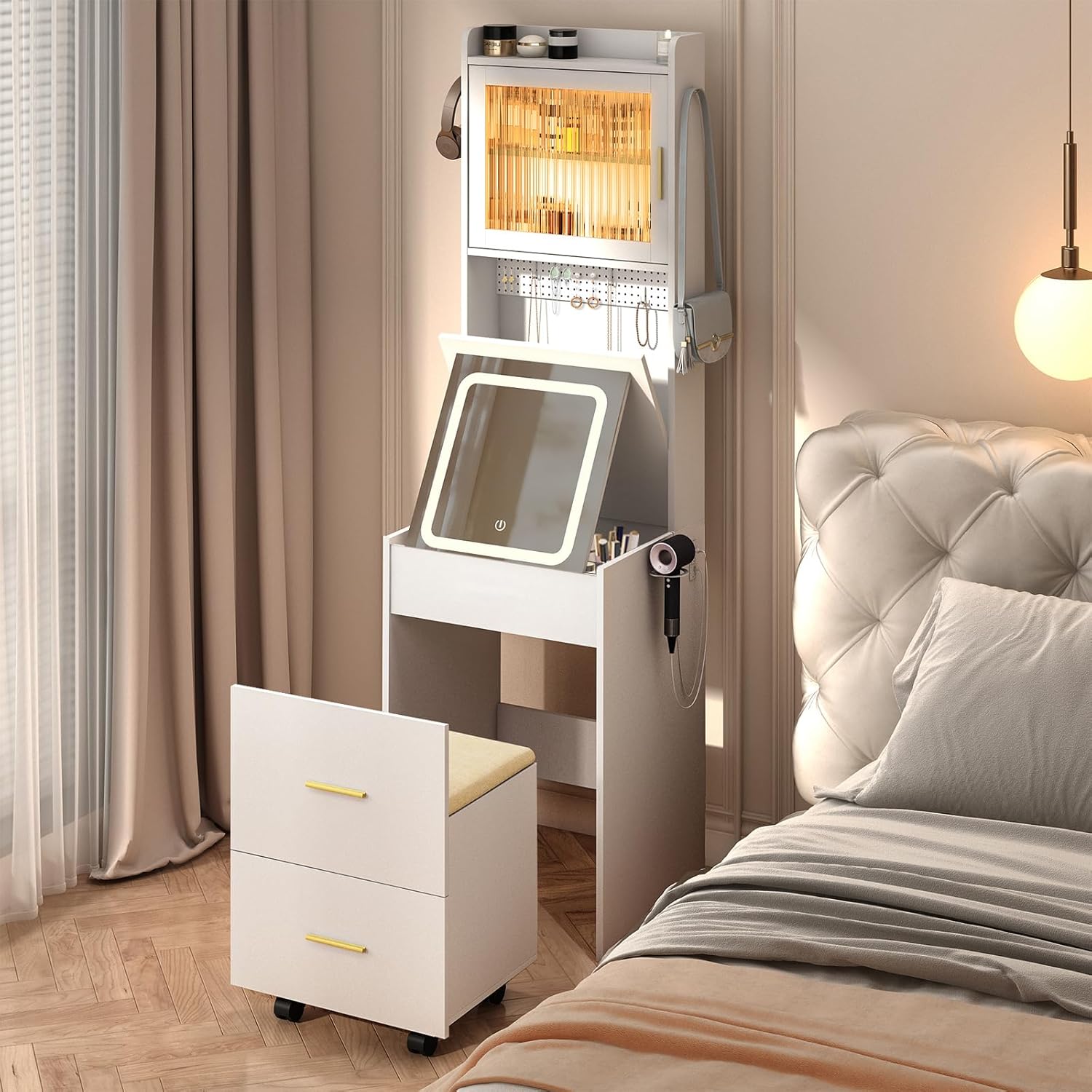 Vanity Desk 3 in 1 con pannell - Desk Setup Charging Station recensione e prezzo