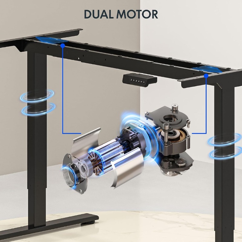Scrivania Elettrica Regolabile - Dual Monitor Desk Setup recensione e prezzo