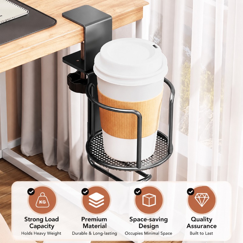 Supporto per tazza e cuffie 2  - Desk Setup Headphones recensione e prezzo