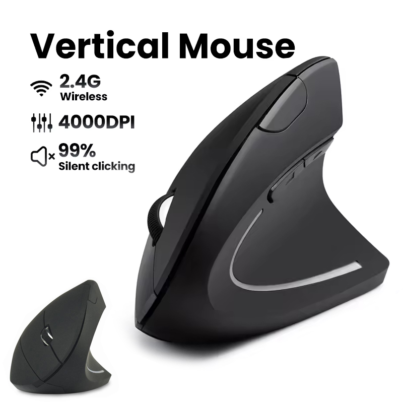 Mouse Wireless Ergonomico 1600 - Desk Setup Gaming And Work recensione e prezzo