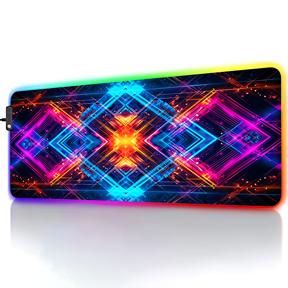 Tappetino per mouse Neon Geome - Desk Setup Rgb recensione e prezzo
