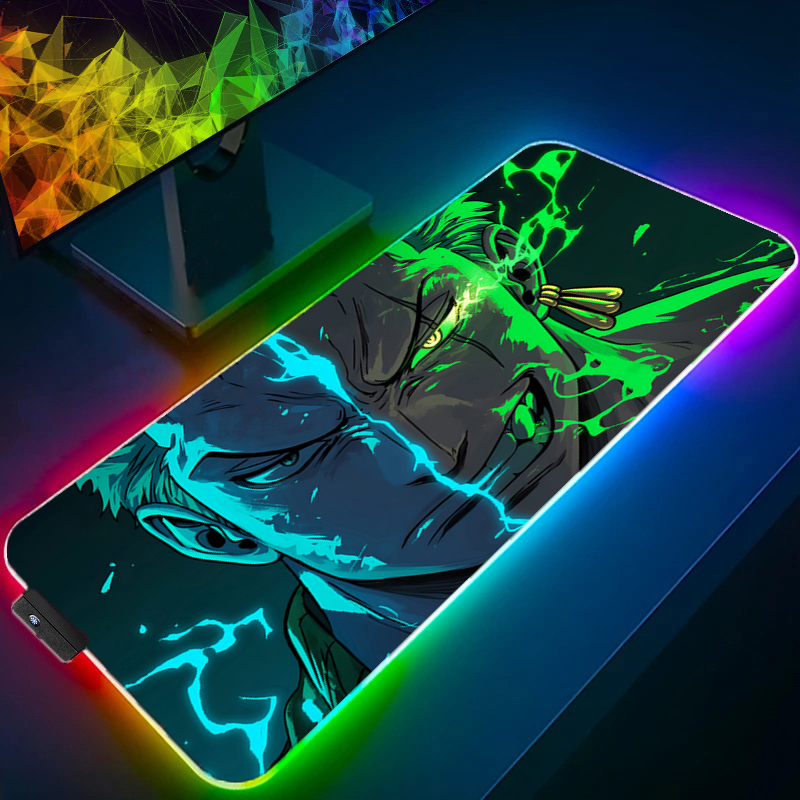 ONE PIECE Zoro Mouse Pad RGB A - Desk Setup Rgb recensione e prezzo