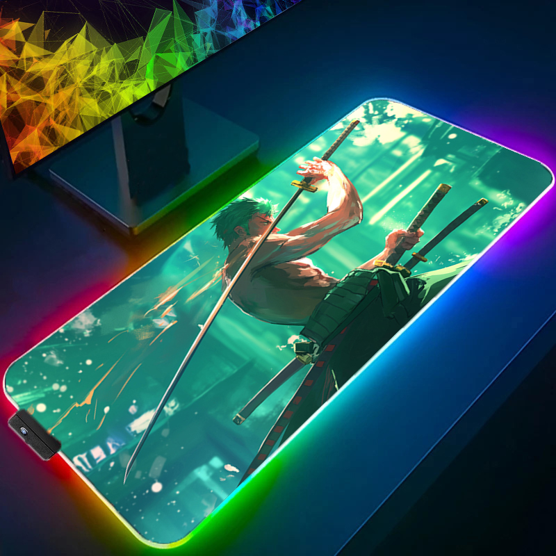 ONE PIECE Zoro Mouse Pad RGB A - Desk Setup Rgb recensione e prezzo