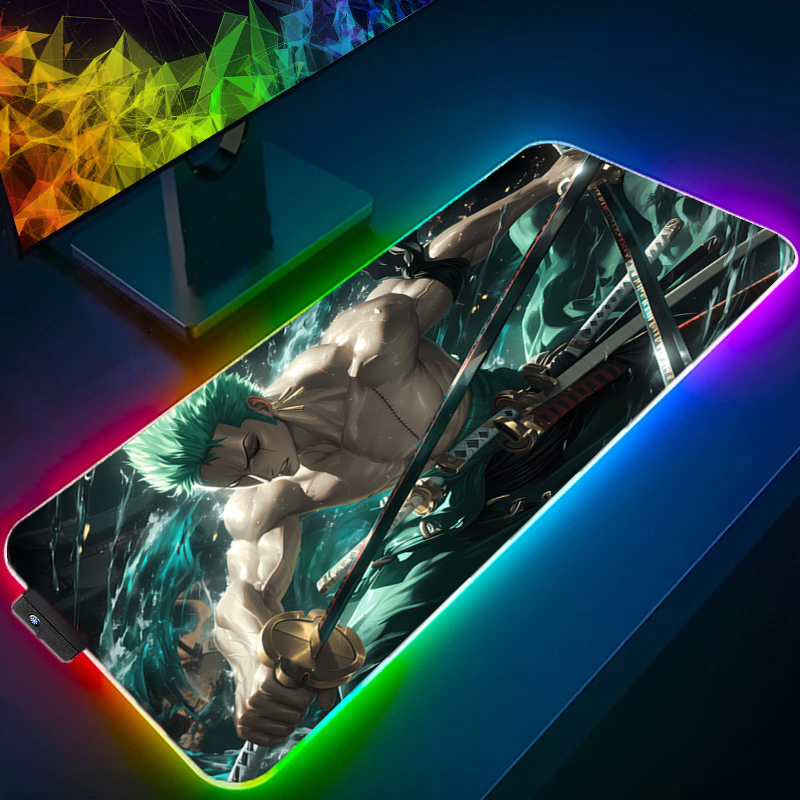 ONE PIECE Zoro Mouse Pad RGB A - Desk Setup Rgb recensione e prezzo
