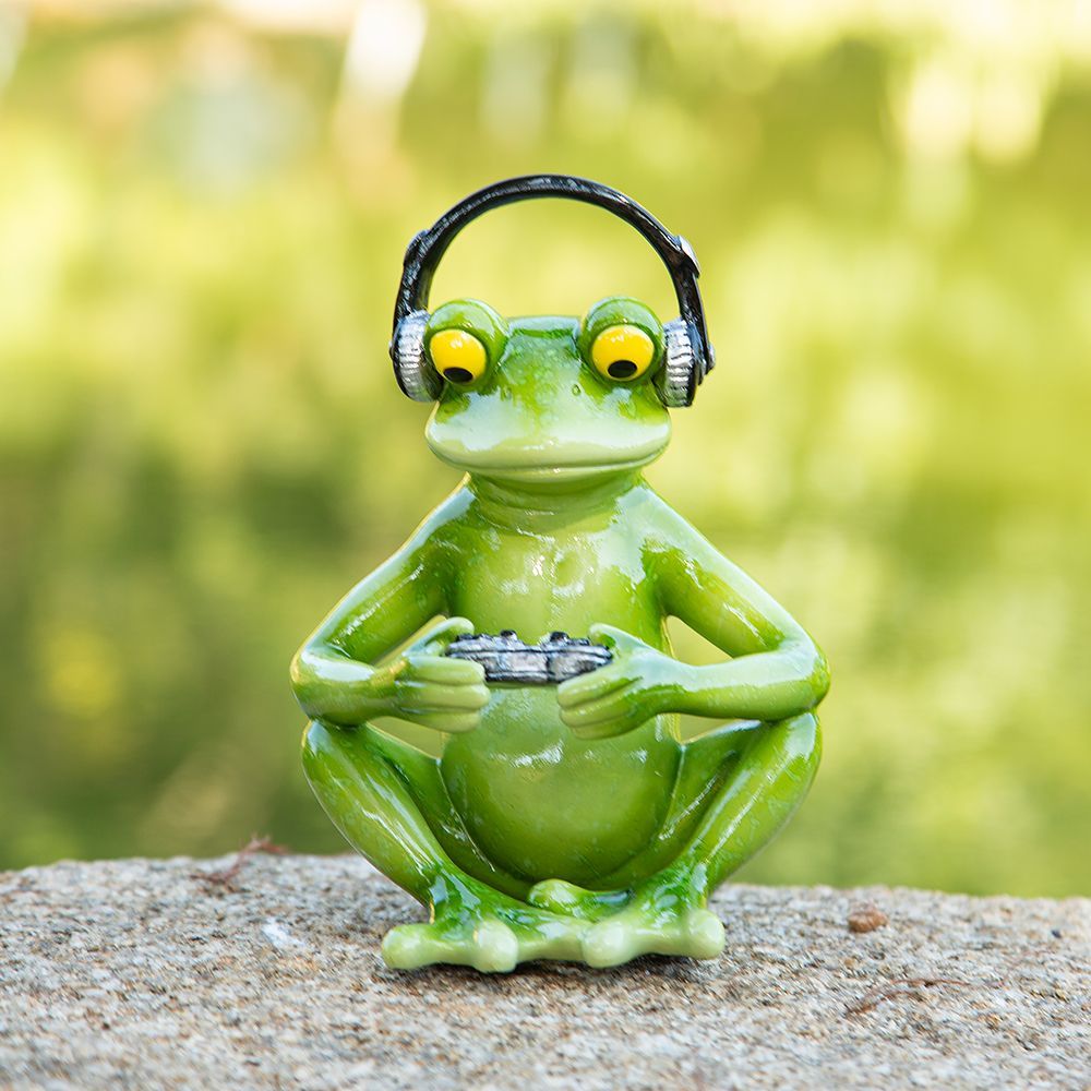 Statua Divertente di Rana Game - Desk Setup Headphones recensione e prezzo
