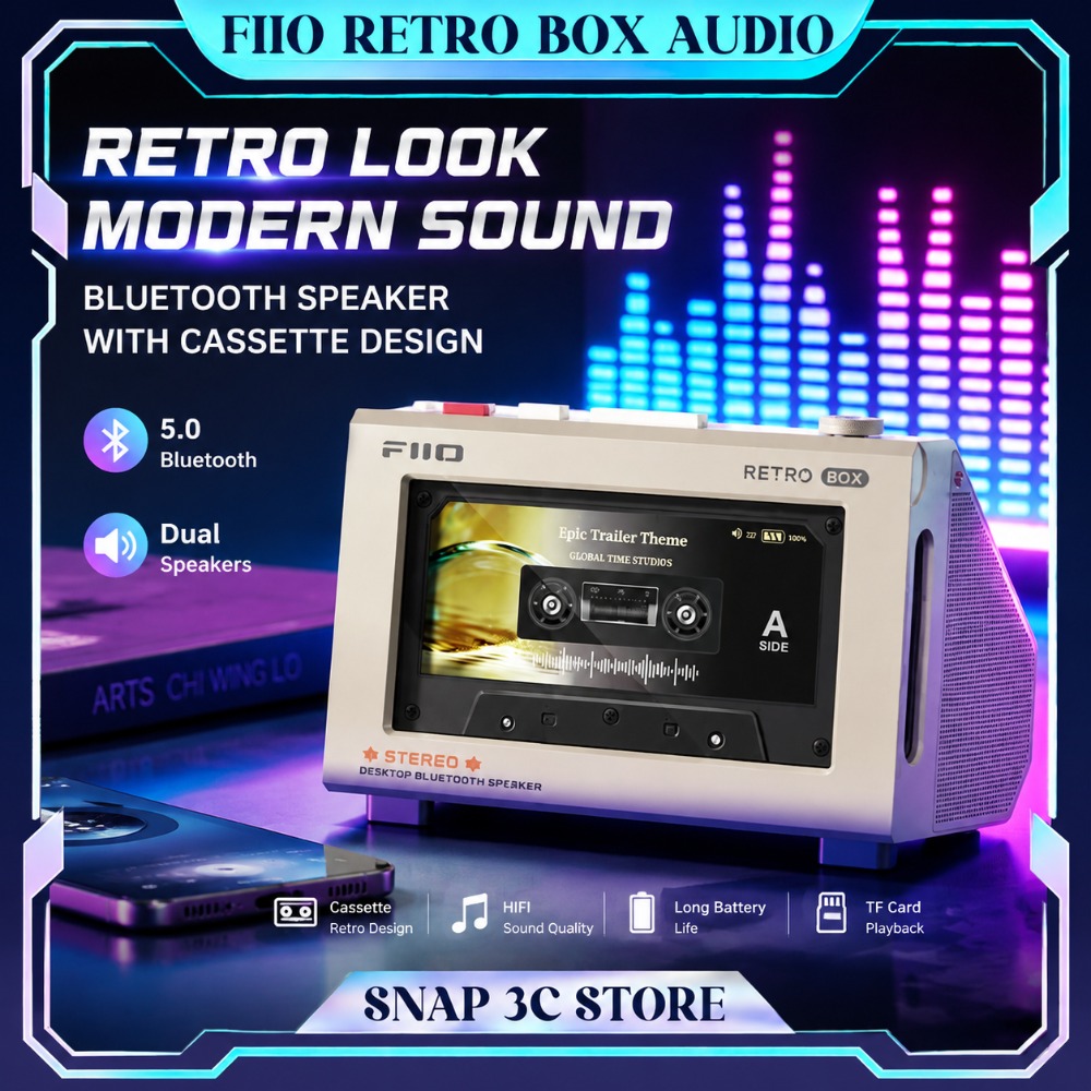 FiiO RETRO BOX Altoparlante St - Desk Setup With Speakers recensione e prezzo