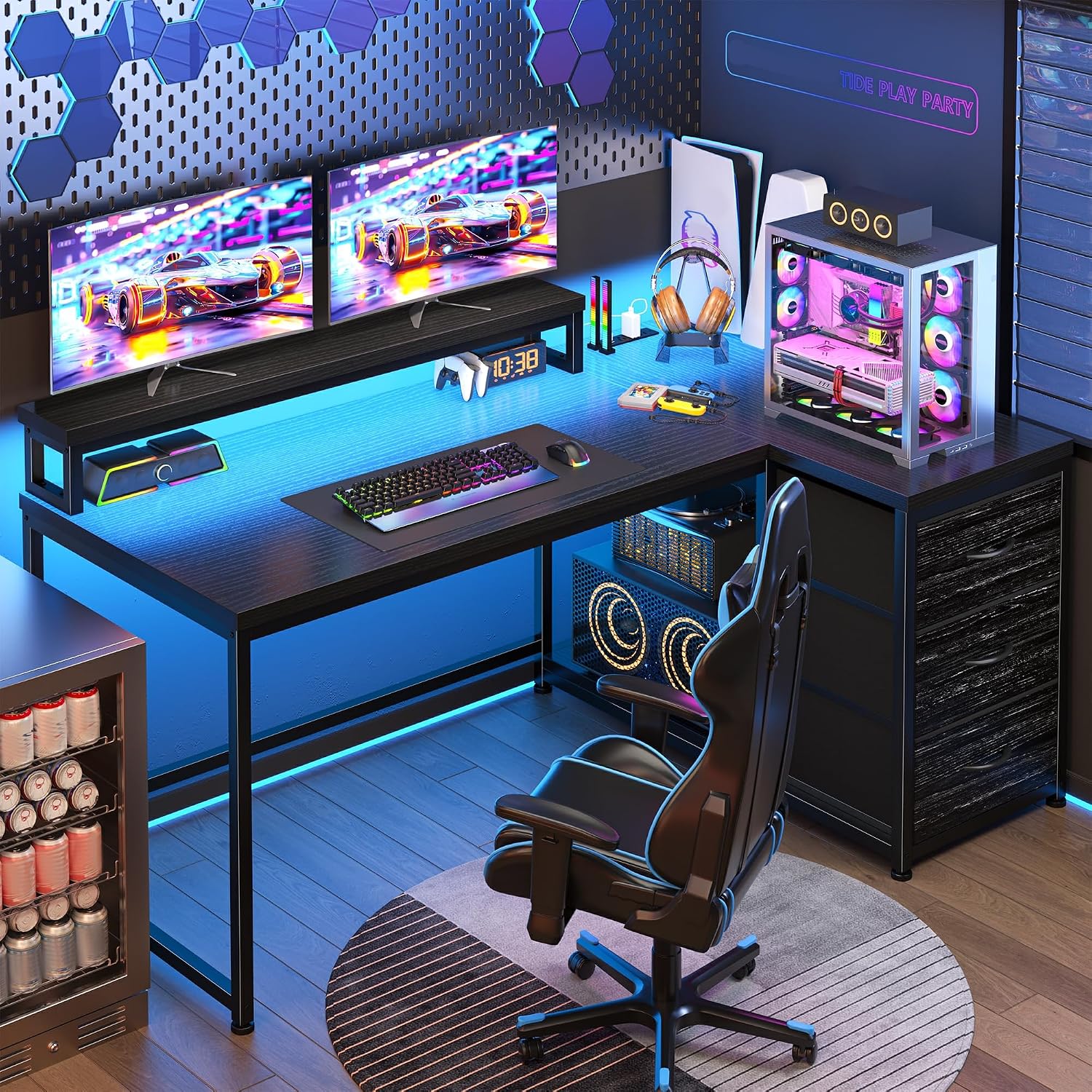 Scrivania da Gaming con 3 Cass - Desk Setup Rgb recensione e prezzo