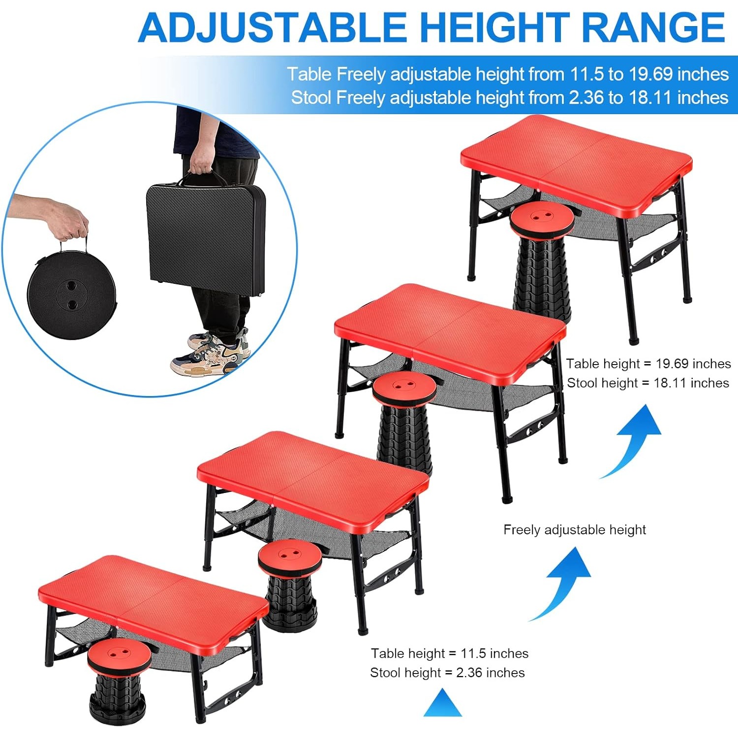 Set tavolo pieghevole e sgabel - Desk Setup Notebook recensione e prezzo